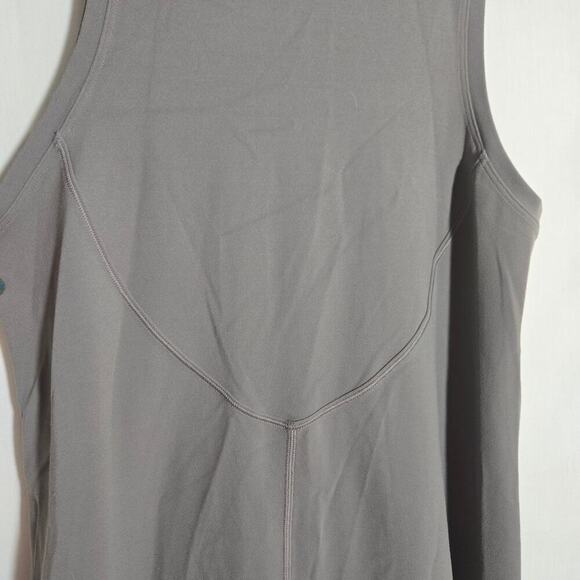 Lululemon All Aligned A Line Dress Gray/Pink Nulu Athleisure Lunar Rock 10 - Picture 5 of 8